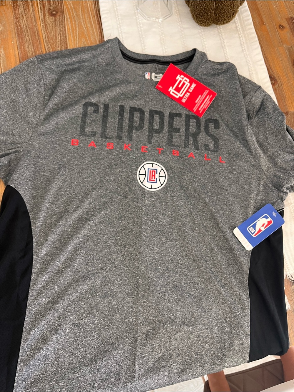 Men’s NBA LA Clippers Gray Performance Tee